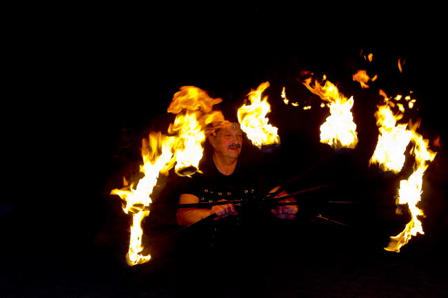 Bilder und Feuershow in Staudernheim bei Marlise am 23